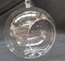 2 X 15CM Glass Hanging Baubles