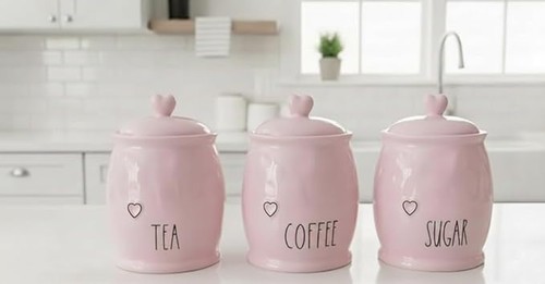 Set ceramic multicolour - of,