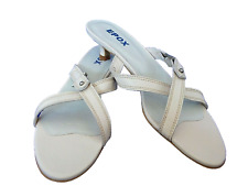 EPOX 7631 CREAM LEATHER HEELS