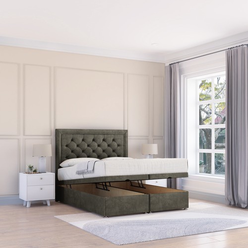 Luxury end opening ottoman bed - ottoman,