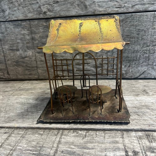 Metal mini patio cafe scene - mini,