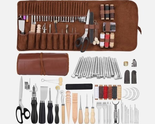 Leather working kit - leather,