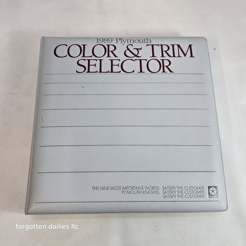 1989 plymouth color and - color,
