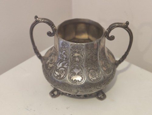 Silver plated sugar - sugar, bowl