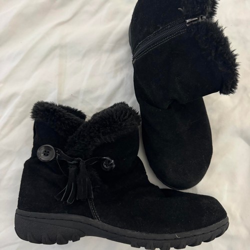 Black khombu boots with - , fur