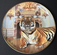 The Franklin Mint Palatial Tiger Decorative Plate by Ron Kimball