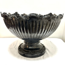 VTG Goldfeder Silver Co. 16"  Punch Serving Bowl - SILVERPLATE HOLLOWWARE GDS9