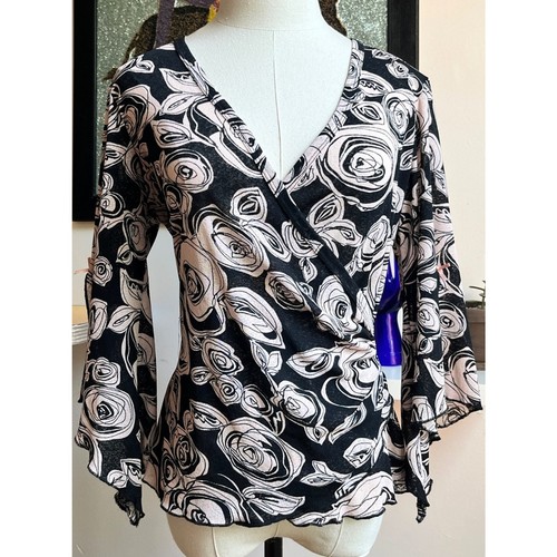 Y2k floral wrap top - floral, pink