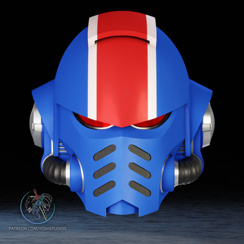Space marine helmet 3d - st,