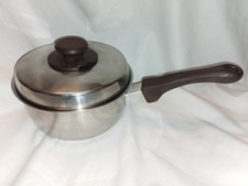 Quality Vintage FISSLER 18cm Heavy Stainless Steel Saucepan. Free Postage 