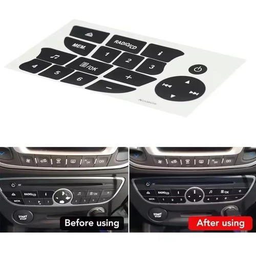 Car radio sticker repair - sticker,