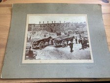 Victorian Large Cabinet Card Photo Lowestoft Box Factory 46x35cm