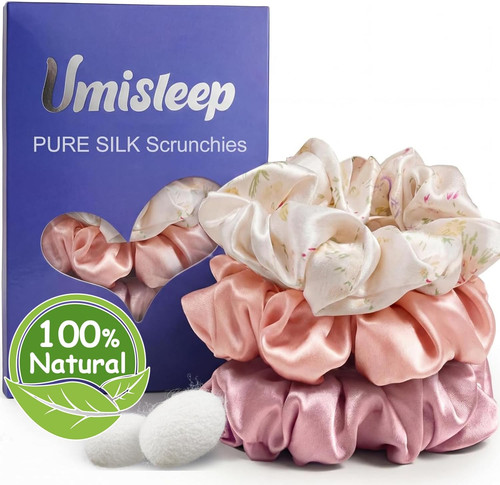Silk scrunchies momme 100 - silk,