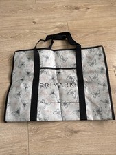 Primark Large Zip Up Reusable Shopping Bag Butterfly Pattern Travel Laundry