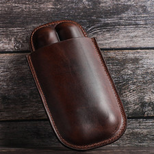 Genuine Leather Cigar Case 2