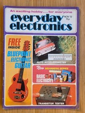 everyday electronics / Vintage Magazine - November 1972 + GUITAR BLUEPRINT