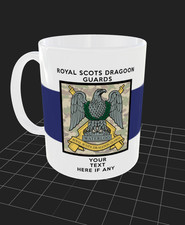 Royal Scots Dragoon Guards 10oz COFFEE TEA MUG UK UNION JACK WW1 WW11