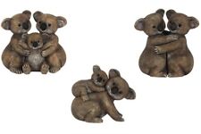 KOALA RESIN ANIMALS FAMILY COUPLE MUM BABY GREAT GIFT