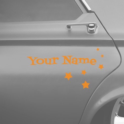 Custom car name stickers - custom,