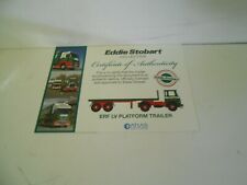  Eddie Stobart Atlas Certificates CHOOSE YOUR CERTIFICATE from the list  ex con 
