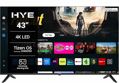 Hye 43in led smart tizen - 4k, tv
