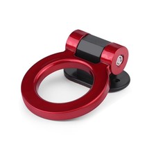 Red JDM Universal Fit Decorative Adhesive Tow Hook Ring Modified Car Accessory