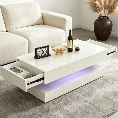 White high gloss - white,