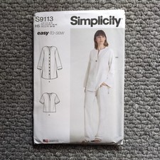 Simplicity Sewing Pattern 9113, Tunic, Top and Pull-On Trousers, Size 6-14