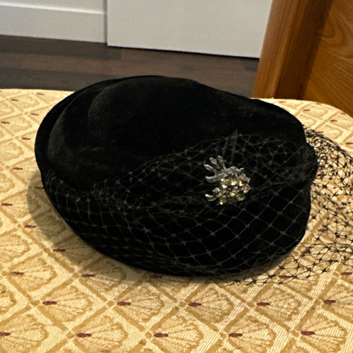 Women black velvet - black,