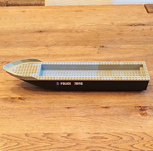 Lego police boat hull - lego,