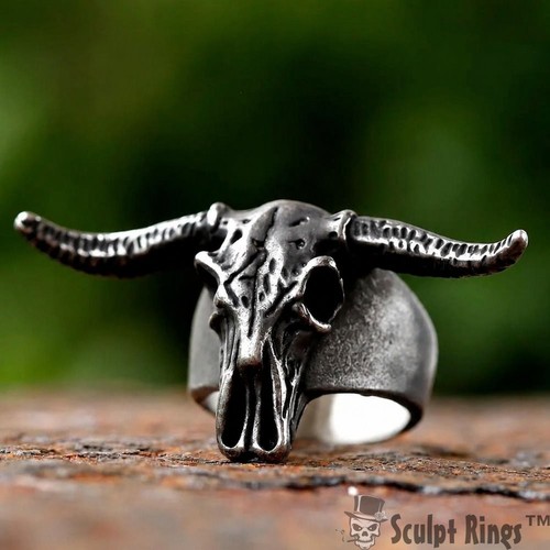 Sculpt rings steer - rings™, skull