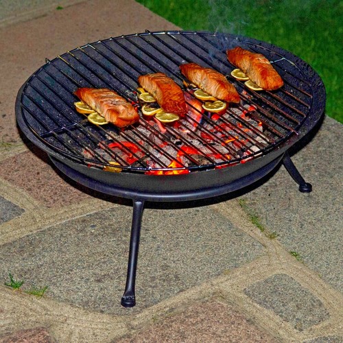 Cast iron fire bowl - cast,
