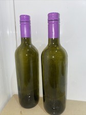 2 X Empty Dark glass bottles 750ml wine making crafts Lighting, Storage