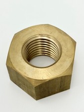Propeller Shaft Hex Nut in Bronze. M24 x 2.0. 42mm across flats by Nakashima