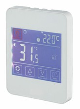 HVAC Air Conditioning Touch Screen Thermostat For Fan Coil Unit PROR100065 White