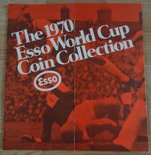 ESSO MEXICO 1970 ENGLAND WORLD CUP COIN COLLECTION - RED FOLDER