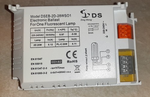 Electronic ballast for one - ballast,