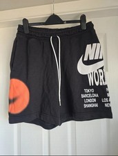 Vintage NIKE Sportswear World Tour SweatShorts Turf Orange MEN'S Medium