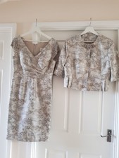 Stunning John Charles dress &  Jacket with matching hat size 12