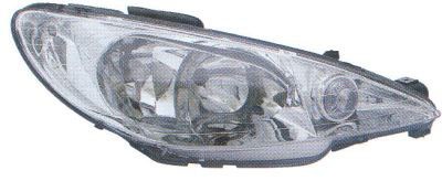 Fits peugeot 206 headlight - 206,