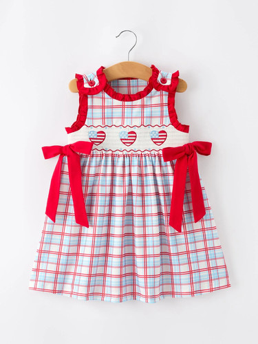 4th july plaid flag heart - of,