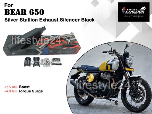 Silver stallion exhaust - silver,