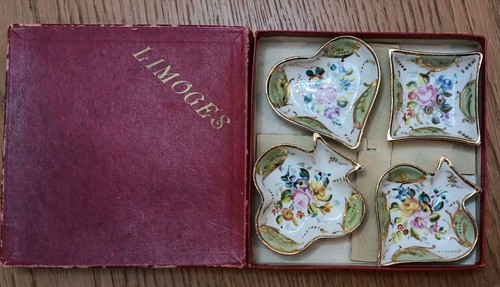 Limoges ashtrays hearts - limoges,