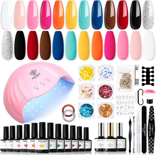 Gel nail kit - kit, colors
