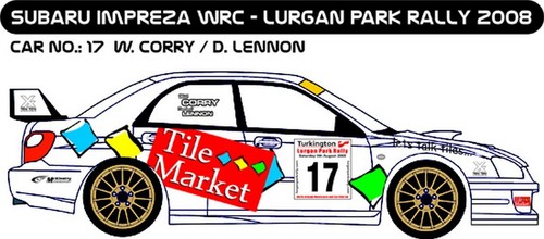 Decals subaru impreza - 1/43,