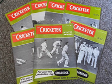 COLLECTION OF SIX COPIES CRICKETER MAGAZINE 1959 PLUS 1959-60 WINTER ANNUAL.