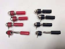 4 pcs 4mm banana Plugs plus 4 Terminal Binding Socket posts Power Audio Plug