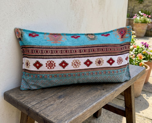 Kilim cushion cover turquoise - kilim,