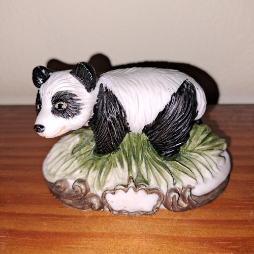 Cute panda resin - , ornament