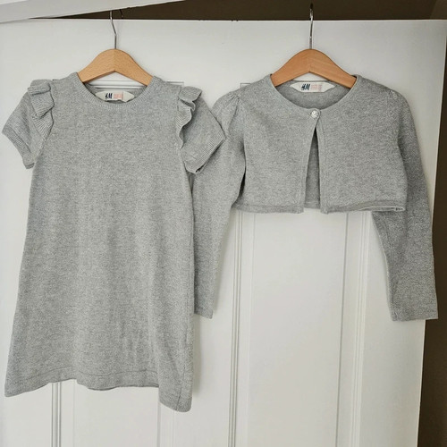 Girls grey sparkle knit - h&m,